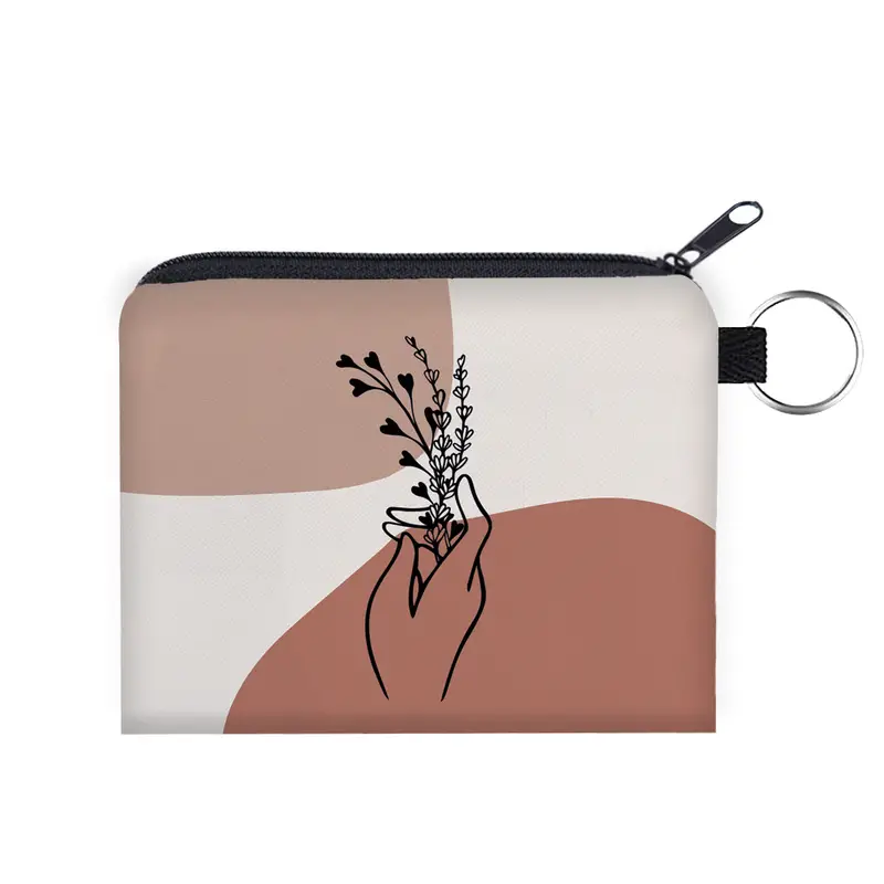 Colorblock Flower Hand Graphic Square Storage Bag Portable - Temu